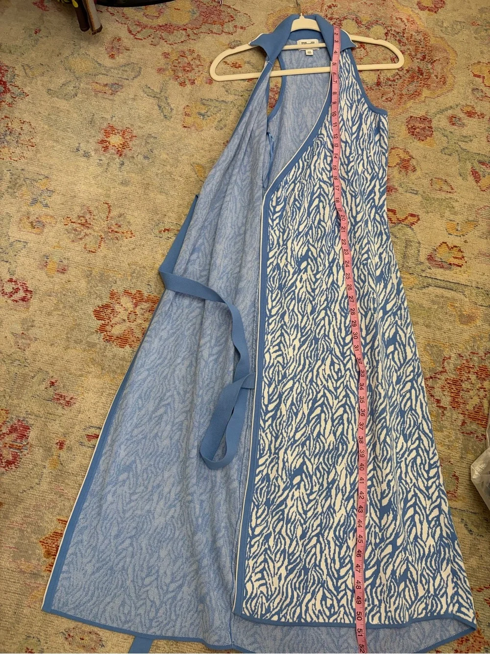 Diane Von Furstenberg Light Blue Knit Top - Picture 4 of 8